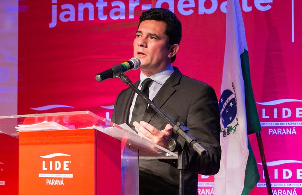 Juiz federal Sergio Moro em evento do Lide, no Paraná (Foto: Lide/Divulgação)