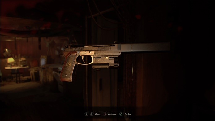 Pistola Albert-01R é uma das mais fortes de Resident Evil 7 (Foto: Reprodução/Felipe Demartini)