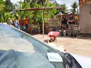 Homem é morto a tiros em Santa Rita, Paraíba (Foto: Walter Paparazzo/G1)