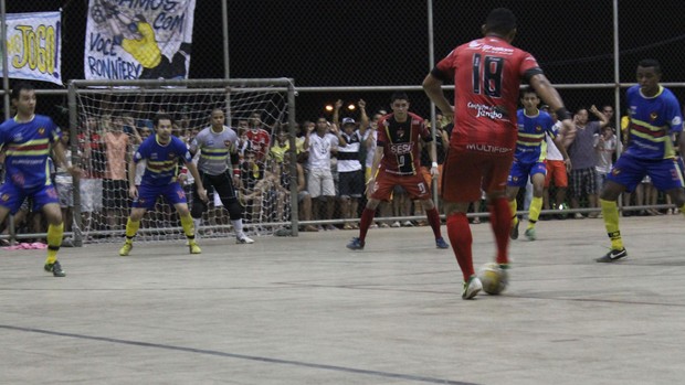 Cajuína X AABB - decisão do primeiro turno do Piauiense de Futsal (Foto: Aline Rodrigues)