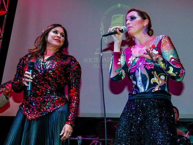 Mariana Belém e a mãe, Fafá de Belém, em show em São Paulo (Foto: Manuela Scarpa/ Foto Rio News)