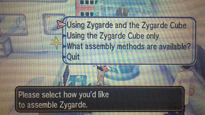 Use o trailer da Route 16 para unir as células e núcleos de Zygarde (Foto: Reprodução/Tais Carvalho)
