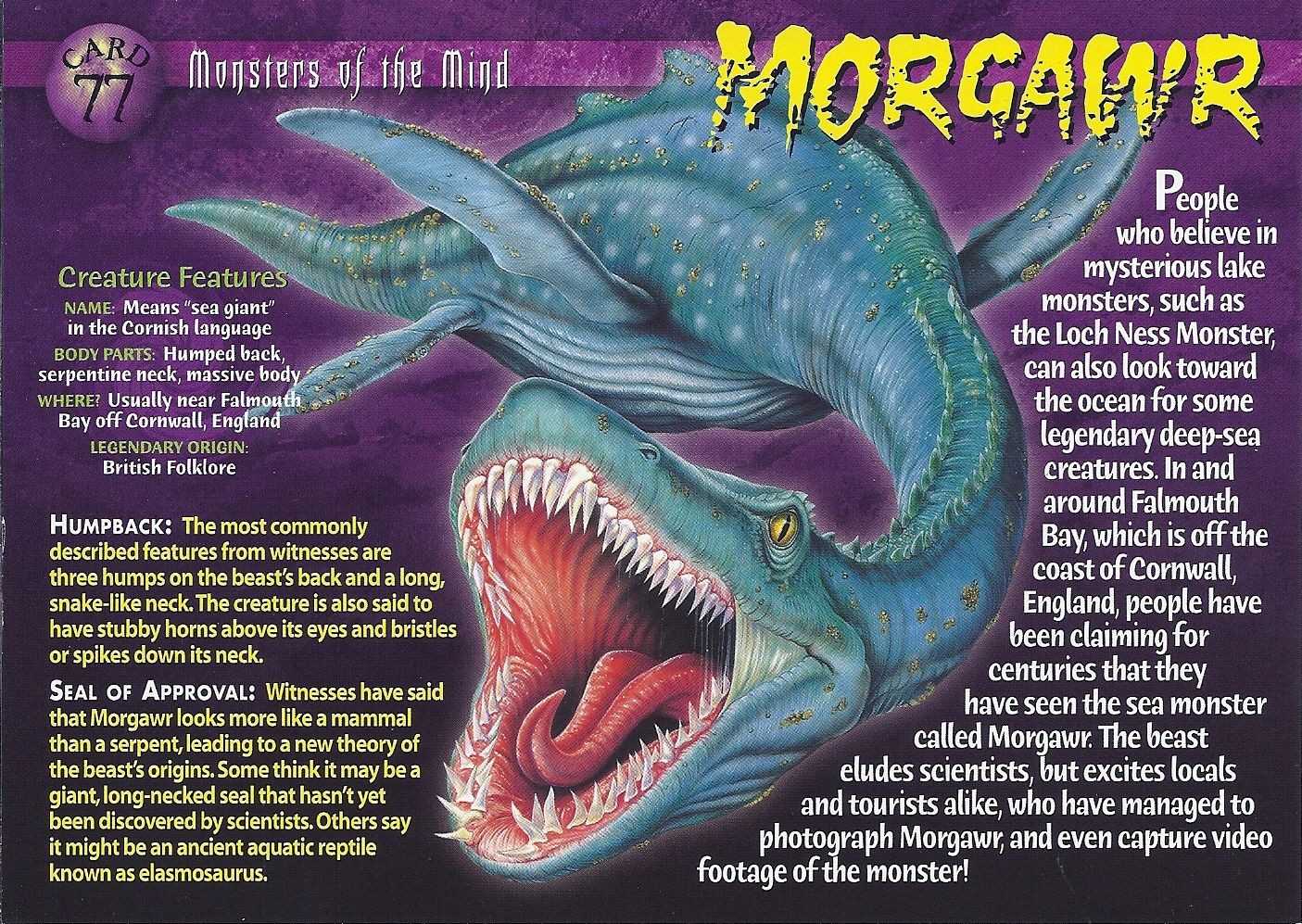 Morgawr e os seus muitos dentes afiados