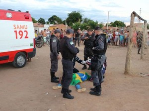 Crime aconteceu na tarde deste sábado (28) em Mossoró (Foto: Marcelino Neto/G1)