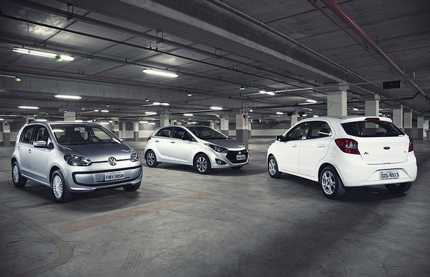 Compartativo: Novo Ford Ka enfrenta Hyundai HB20 e VW up! (Foto: Fabio Aro)
