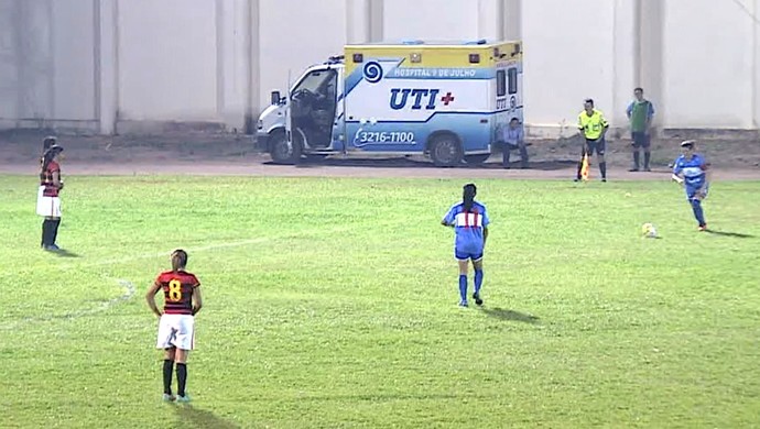 porto-ro x atlético-ac gol bizarro copa do brasil futebol feminino (Foto: Reprodução/Rede Amazônica)