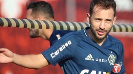 Fla volta a ter Diego e E. Ribeiro juntos hoje (Gilvan de Souza/Flamengo)