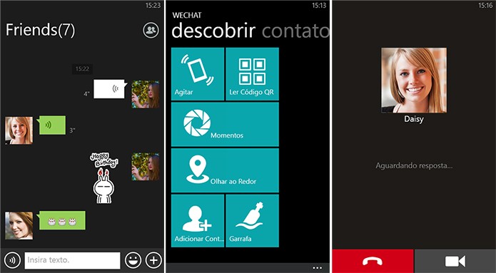 WeChat é um popular aplicativo de mensagens para Windows Phone com integração com a Cortana (Foto: Divulgação/Windows Phone Store)