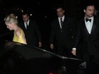 Sharon Stone deixa festa em São Paulo acompanhada de modelo