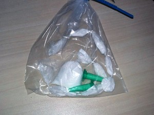 Ao todo, foram apreendidos 125 gramas de cocaína (Foto: Polícia Militar/Cedida)