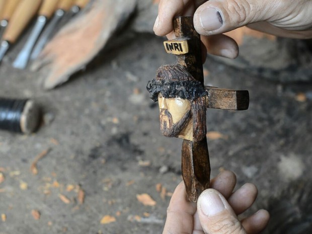 Molinari começou com trabalhos pequenos em estruturas de madeira  (Foto: Joelma &amp; Rafael Fotografia/Divulgação)