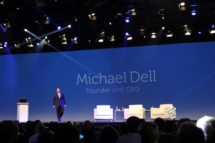 Michael Dell, CEO da companhia na apresentação da Dell World 2013 (Foto: Fabrício Vitorino/TechTudo) Michael Dell, CEO da companhia na apresentação da Dell World 2013 (Foto: Fabrício Vitorino/TechTudo)