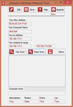 screenshot de Zamzom Wireless Network Tool