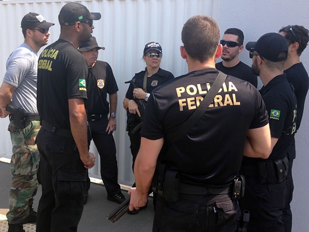 Polícia Federal, Garimpo, Pontes e Lacerda, Mato Grosso (Foto: Alex Barbosa/TVCA)