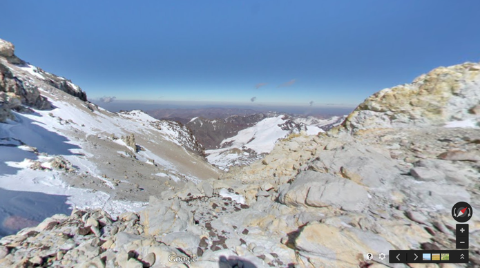 Monte Everest no Street View do Google Maps (Foto: Reprodução/Paulo Finotti)