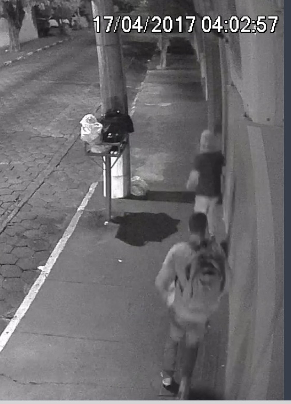 Imagens captaram a ação e contribuíram na identificação dos criminosos (Foto: Polícia Civil/Cedida)