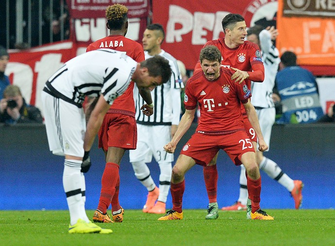 Thomas MÃƒÂ¼ller, Bayern de Munique x Juventus (Foto: AP Photo/Kerstin Joensson)