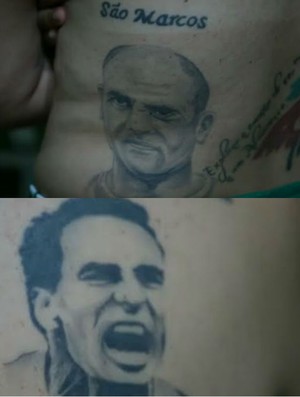 Apaixonada pelo Palmeiras, torcedora tem tatuagens de Marcos e Edmundo