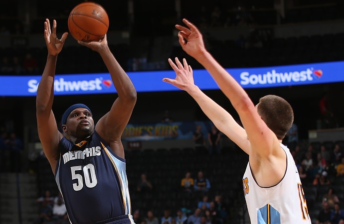 Zach Randolph Grizzlies x Nuggets NBA (Foto: Getty) Zach Randolph Grizzlies x Nuggets NBA (Foto: Getty)