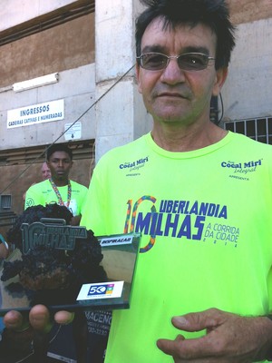José Gilvan, corrida 10 Milhas Uberlândia 2014 (Foto: Hismênia Pacheco)