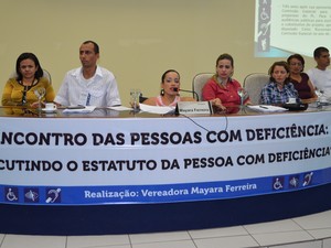 O I Encontro das Pessoas com Deficiência ocorreu na tarde desta quarta (7) (Foto: Érico Veríssimo/G1
