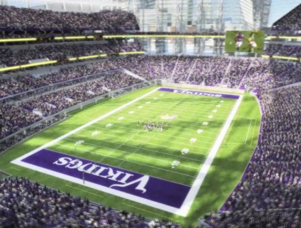 Minnesota Vikings estádio (Foto: Site Oficial)
