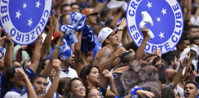 Torcida do Cruzeiro no Mineirão (Foto: Douglas Magno)