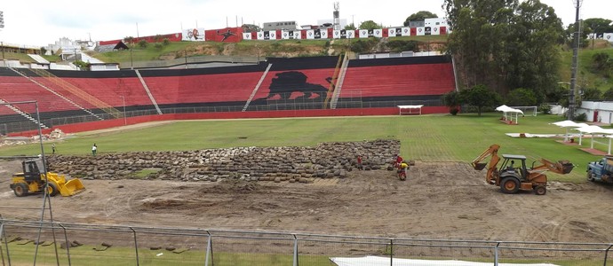 Grama Barradão (Foto: Divulgação / EC Vitória)