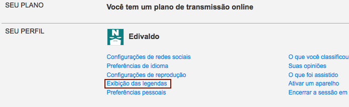 Acessando a configuração das legendas (Foto: Reprodução/Edivaldo Brito)