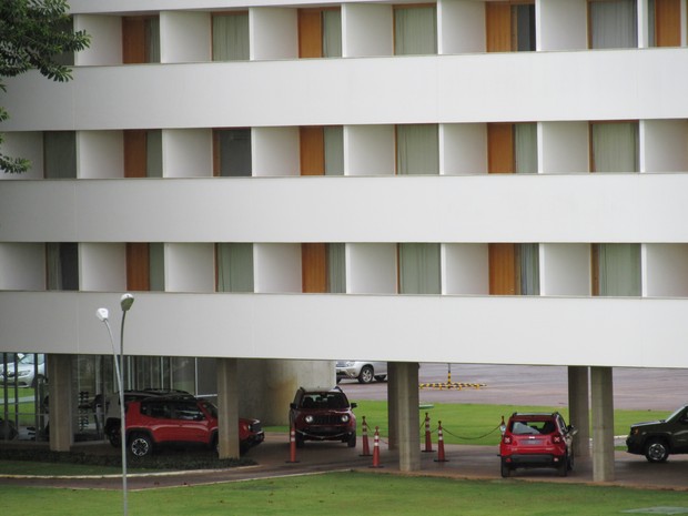 Jeep Renegade em hotel de Brasília (Foto: Luciana de Oliveira / G1)