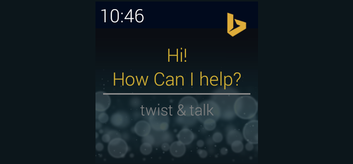 Torque é app de buscas por voz da Microsoft para Android e Android Wear (Foto: Reprodução)