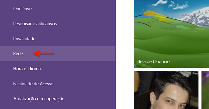 Acesse as configurações de rede (Foto: Reprodução/Helito Bijora)