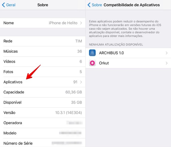Verificando apps desatualizados (Foto: Reprodução/Helito Bijora)