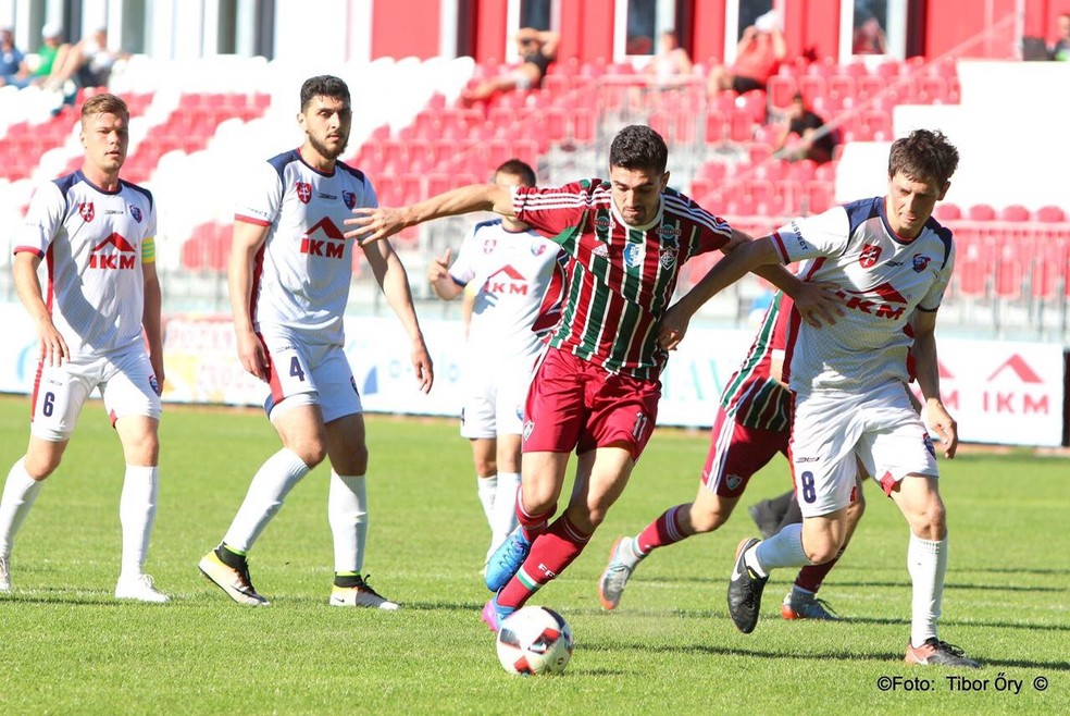Peu em ação pelo Flu Samorin na Eslováquia (Foto: Divulgação / Flu Samorin)
