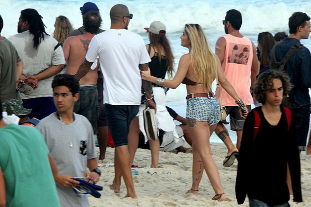 Fernando Medeiros e Aline Gotschalg (Foto: Marcos Ferreira / Photo Rio News)