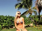 Fiorella Mattheis posta foto de biquíni no Havaí