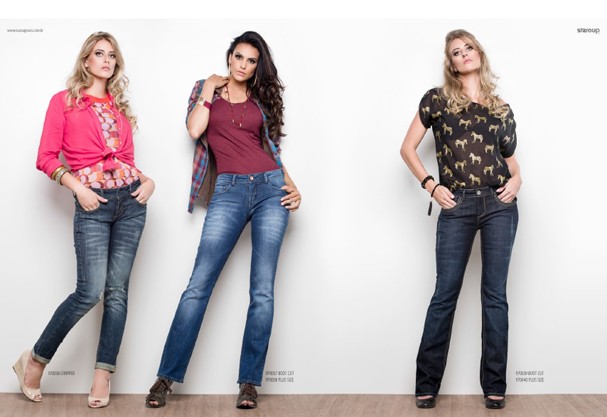 Os modelos de calça feminina são cropped, skinny e bootcut  (Foto: Divulgação)