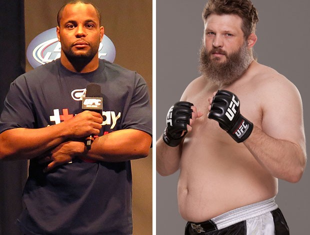 MONTAGEM - MMA Daniel Cormier e Roy Nelson (Foto: Editoria de arte) MONTAGEM - MMA Daniel Cormier e Roy Nelson (Foto: Editoria de arte)