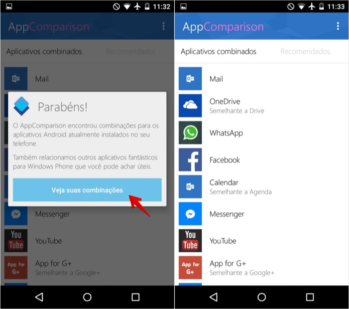 Verificando aplicativos disponíveis para Windows Phone (Foto: Reprodução/Helito Bijora)