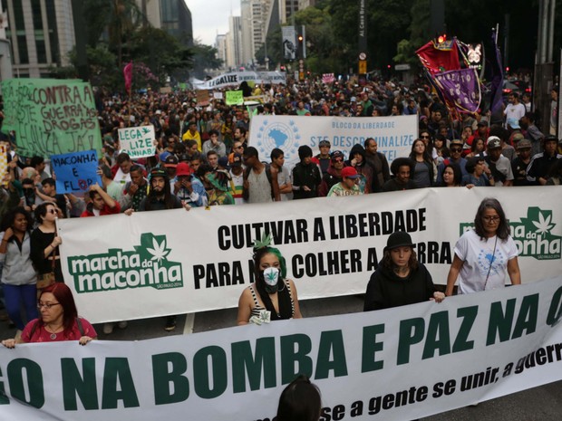 G Ativistas Participam Da Marcha Da Maconha Na Avenida Paulista Em