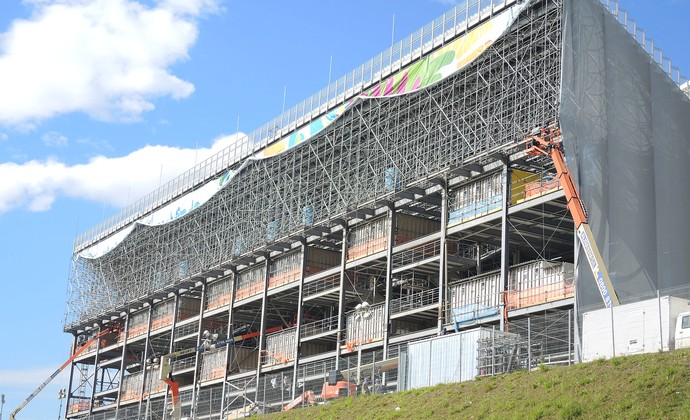 Setor Sul Arena Corinthians (Foto: Marcelo Braga)