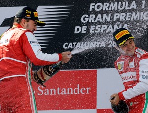 fernando alonso podio formula 1 gp espanha (Foto: AP)