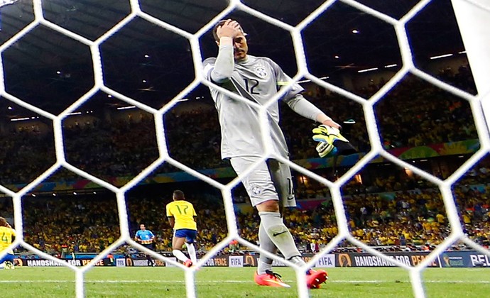 Julio Cesar derrota Brasil x Alemanha (Foto: Reuters)