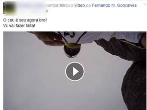 Amigos de Fernando compartilhou o vídeo com mensagem de lamento (Foto: Reprodução / Facebook)