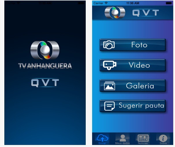Com o QVT você tem voz na TV Anhanguera. (Foto: TV Anhanguera)