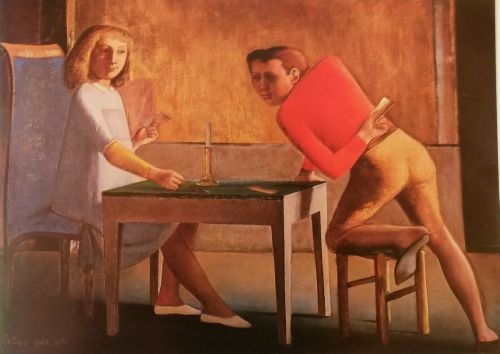 Foto (Foto: Reprodução/"O jogo de cartas" (1948-1950), de Balthus (1908-2001), pertencente à Fundação Thyssen Bornemisza)