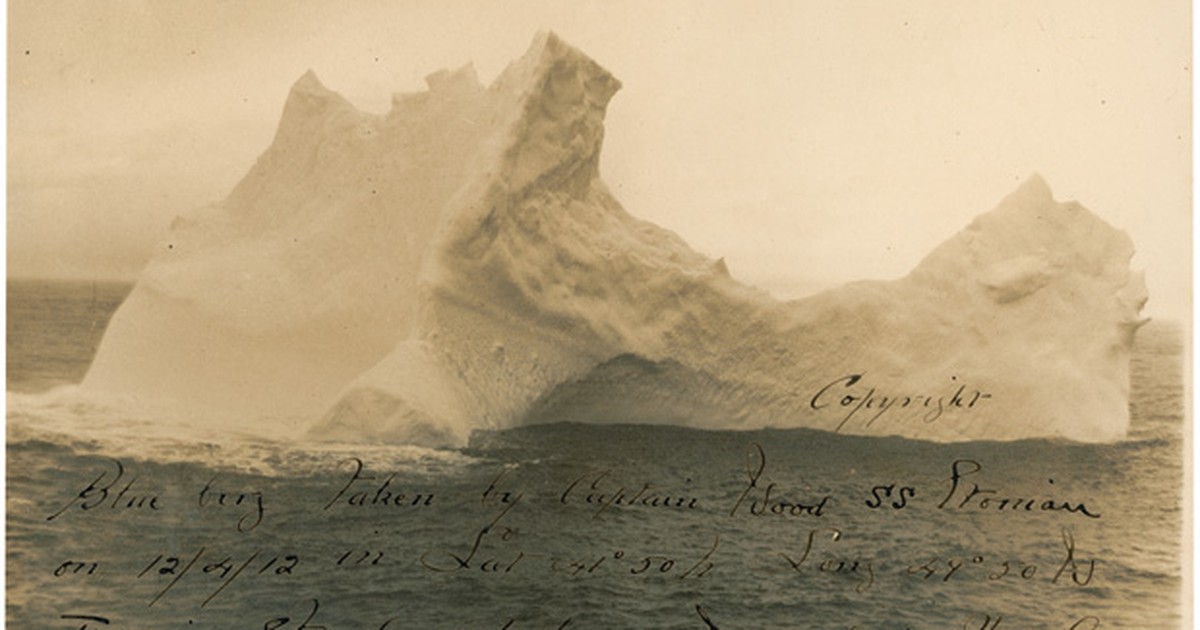 G Veja a primeira fotografia do iceberg que afundou o Titanic notícias em Mundo