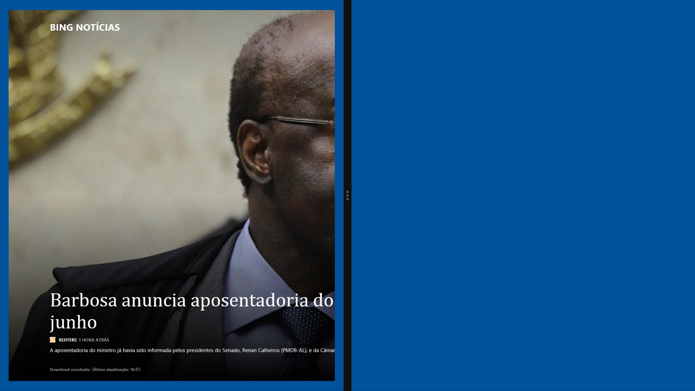 Movendo aplicativo para uma das laterais da tela (Foto: Reprodução/Helito Bijora)