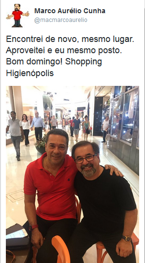 Marco Aurélio Cunha e Luxemburgo (Foto: Reprodução de Twitter)