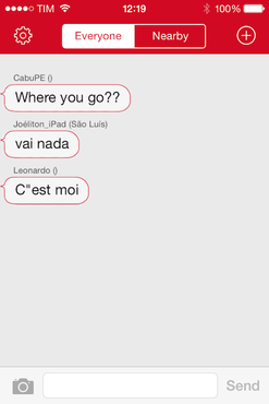 screenshot de FireChat